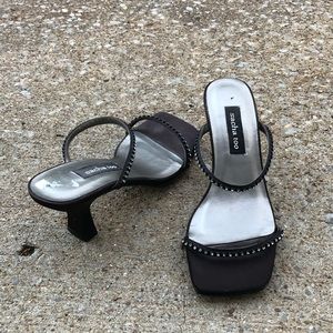 Square toe straps heels * SOLD*